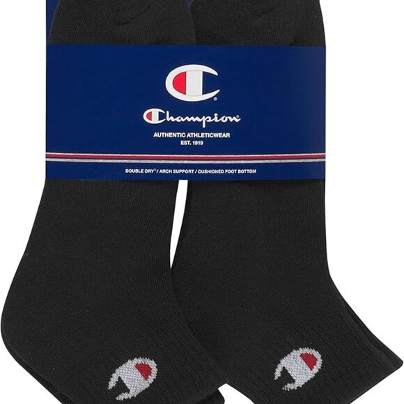 Champion Men's Double Dry Moisture Wicking Ankle Socks; 6. 6-12 Pack - Picture 7 of 7